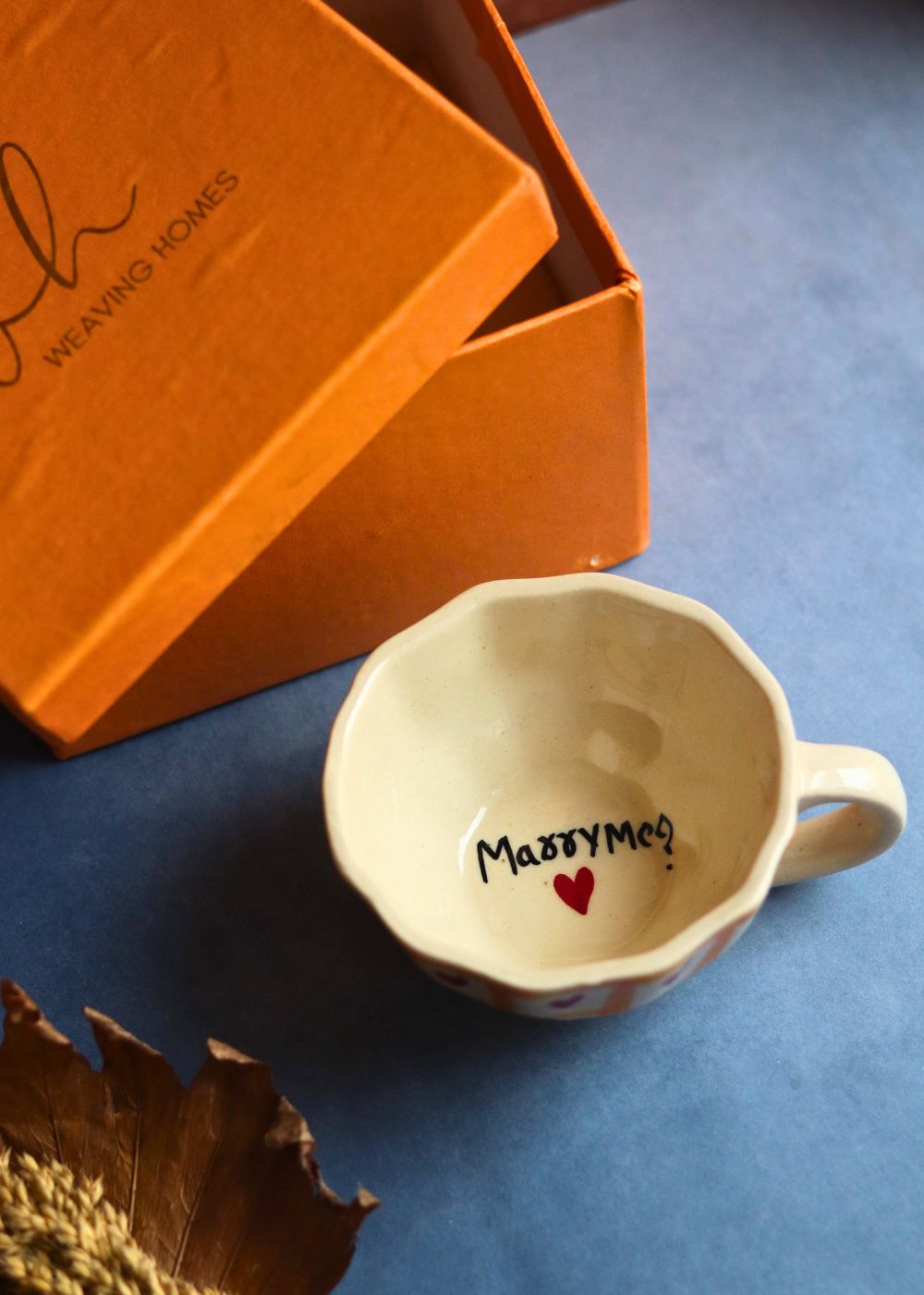 Handmade Marry Me Mug in a Gift Box