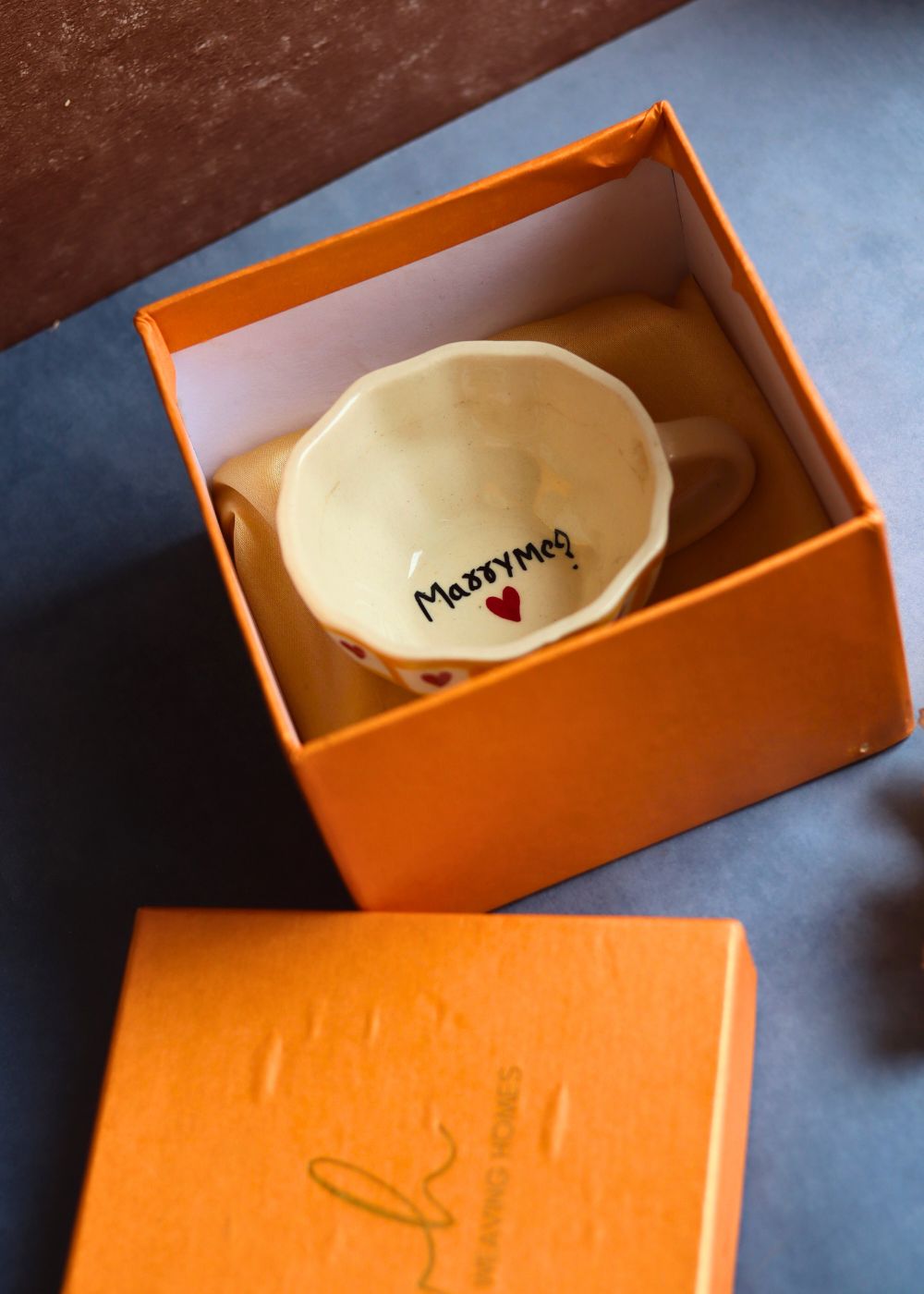 Marry Me Mug in a Gift Box made by ceramic