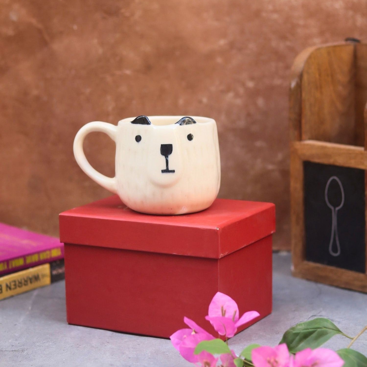 Panda Mug in a Gift Box made by ceramic