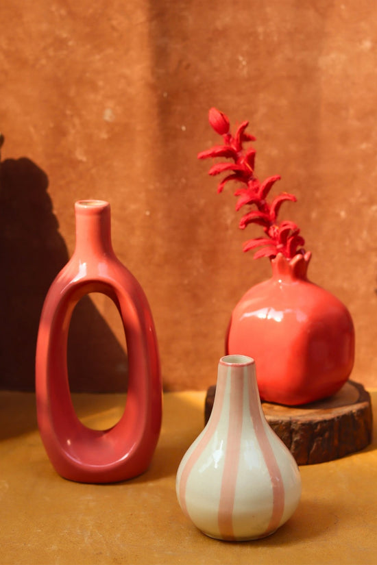 Set of 3 - Neutrals Chic vases combo
