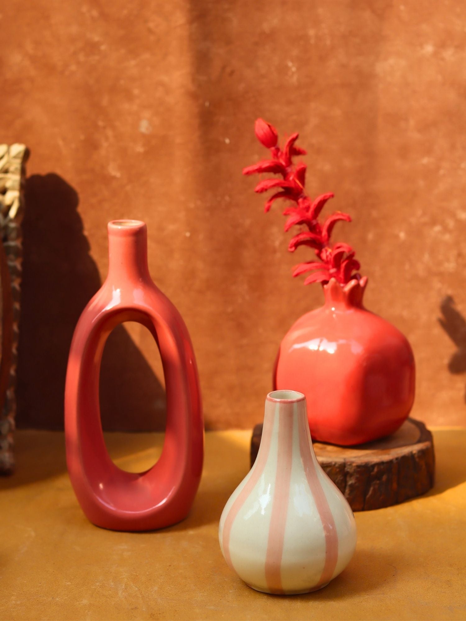 Set of 3 - Neutrals Chic vases combo