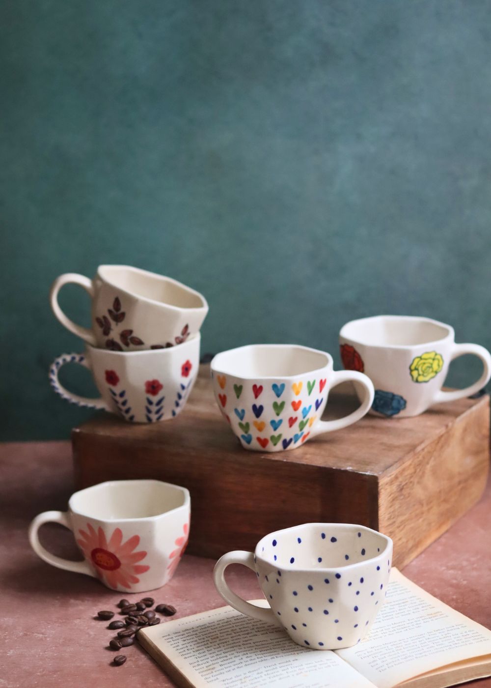 Set of 6 Mystic Bloom Mugs (for the price of 5)