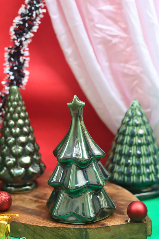 handmade Set of 3 - Evergreen Glow Christmas tree combo fi=or this christmas festive season
