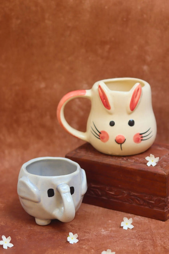 Set of 2 - Ele Mugs Combo handmade in india