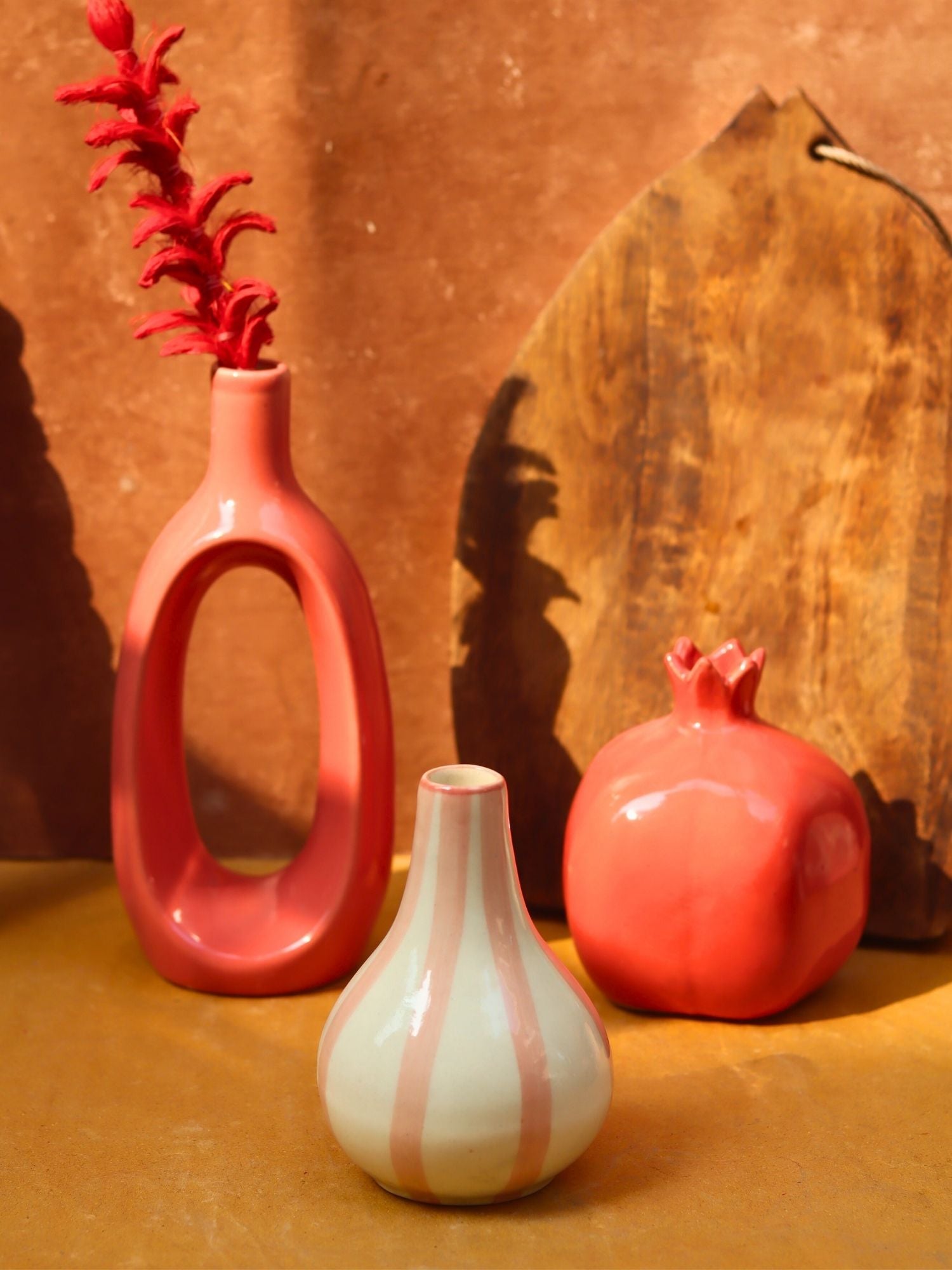 Set of 3 - Neutrals Chic vases combo
