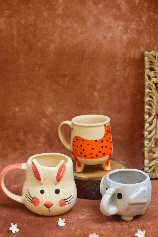 handmade Ele, Dog & Cat Mug - Best Selling Combo of 3