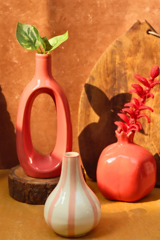Set of 3 - Neutrals Chic vases combo