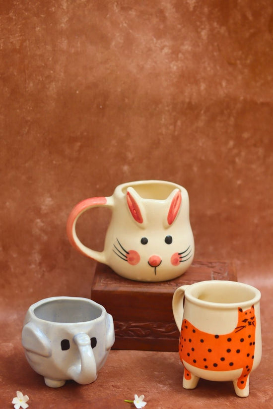 Ele, Dog & Cat Mug - Best Selling Combo of 3 made by ceramic