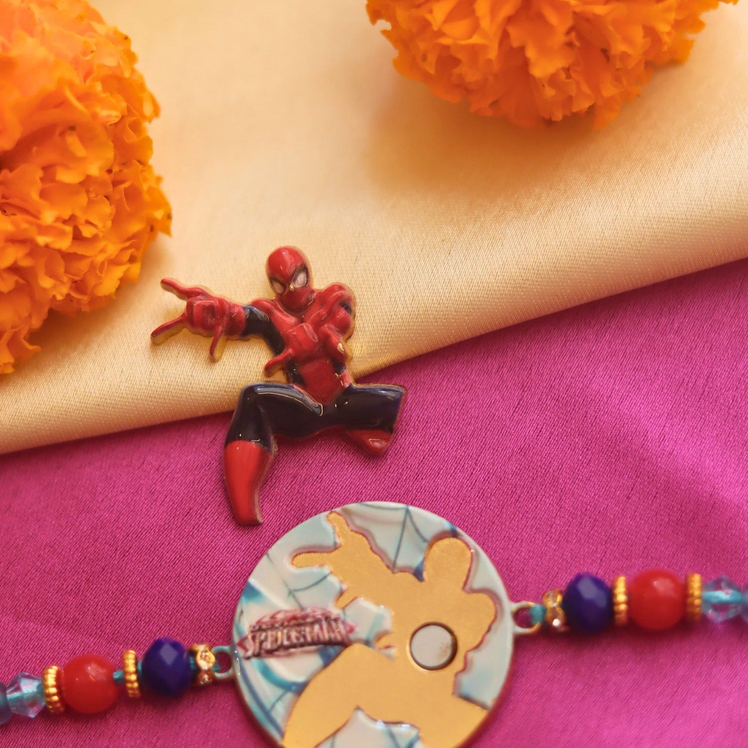 Spiderman magnet Rakhi made with premium quality material