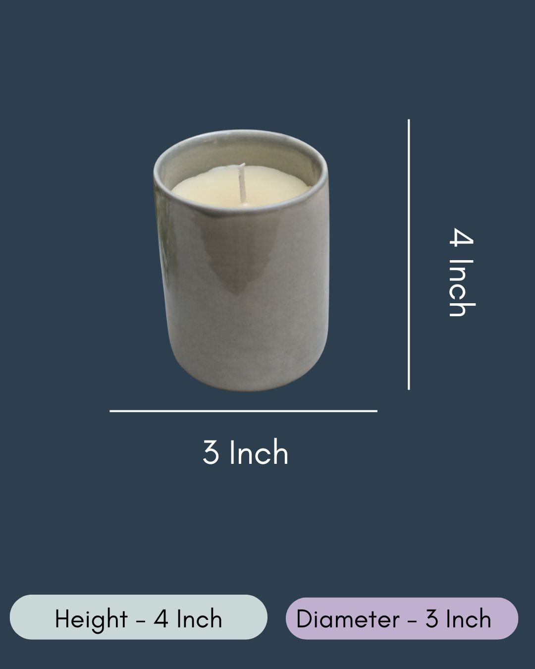 Ceramic Candle - Coffee