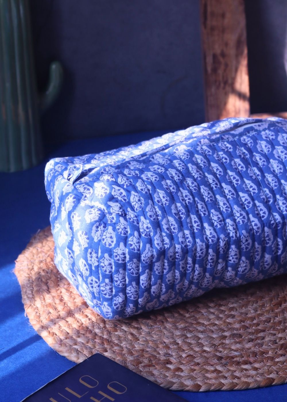 Indigo Toiletry Bag - Large handmade in India