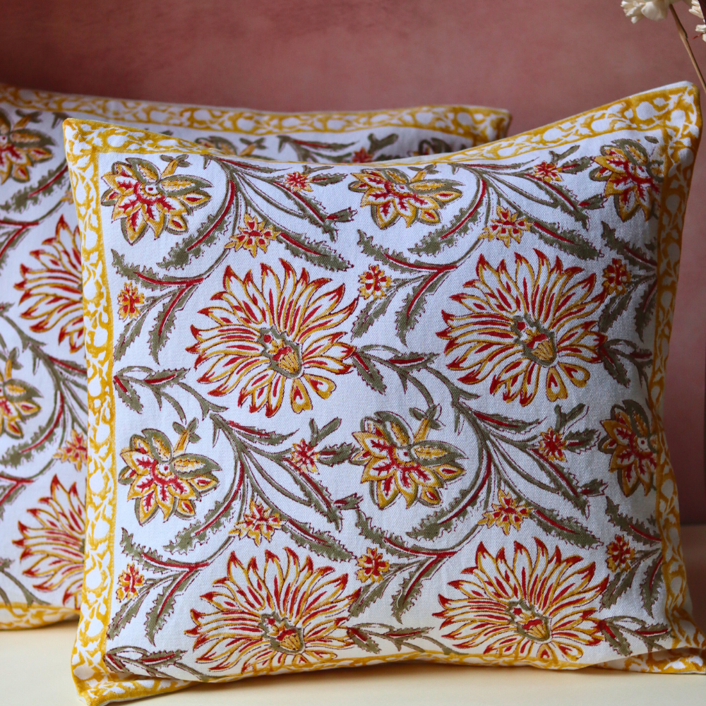 cushion cover, cotton cushion cover, handmade cushion cover