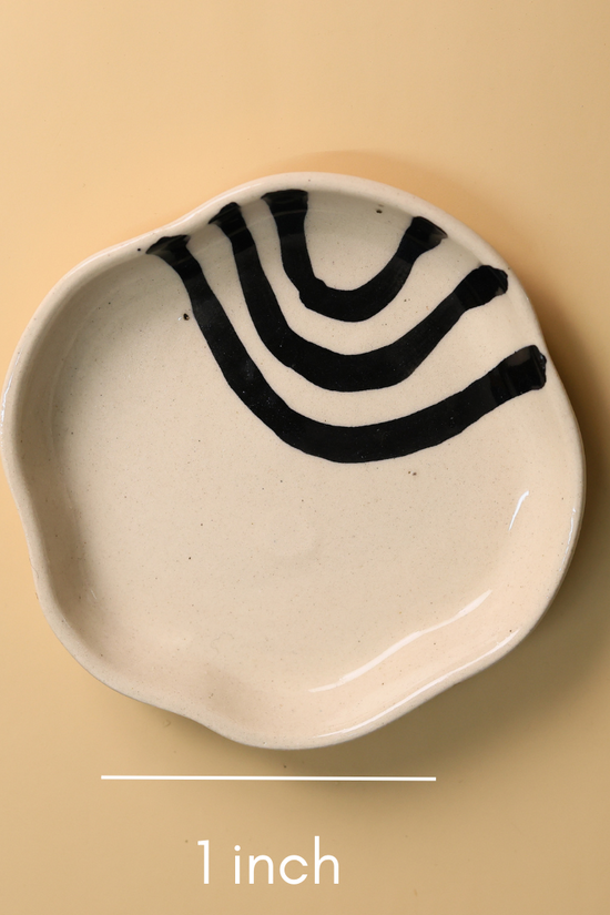 Stunning handmade dessert plate height & breadth