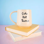 cute but taurus mug handmade in india