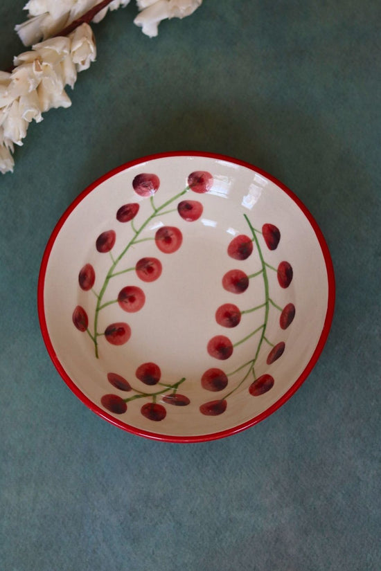 Handmade cherry tomato pasta plate 