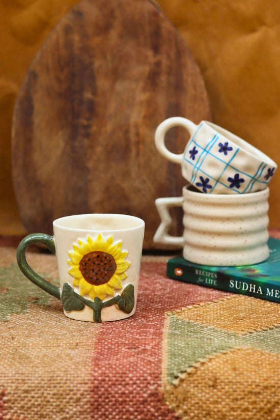 Set of 3 - Brew Crew Mug combo handmade in India