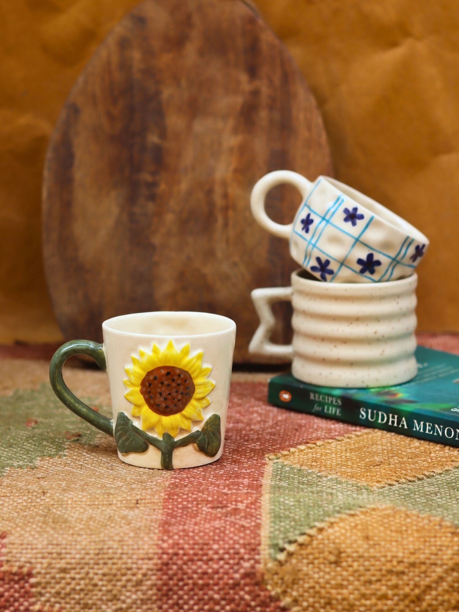 Set of 3 - Brew Crew Mug combo handmade in India