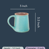Cool Blue & Grey Coffee Mug - Tall