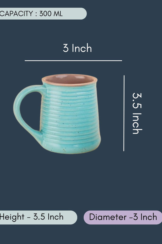 Cool Blue & Grey Coffee Mug - Tall