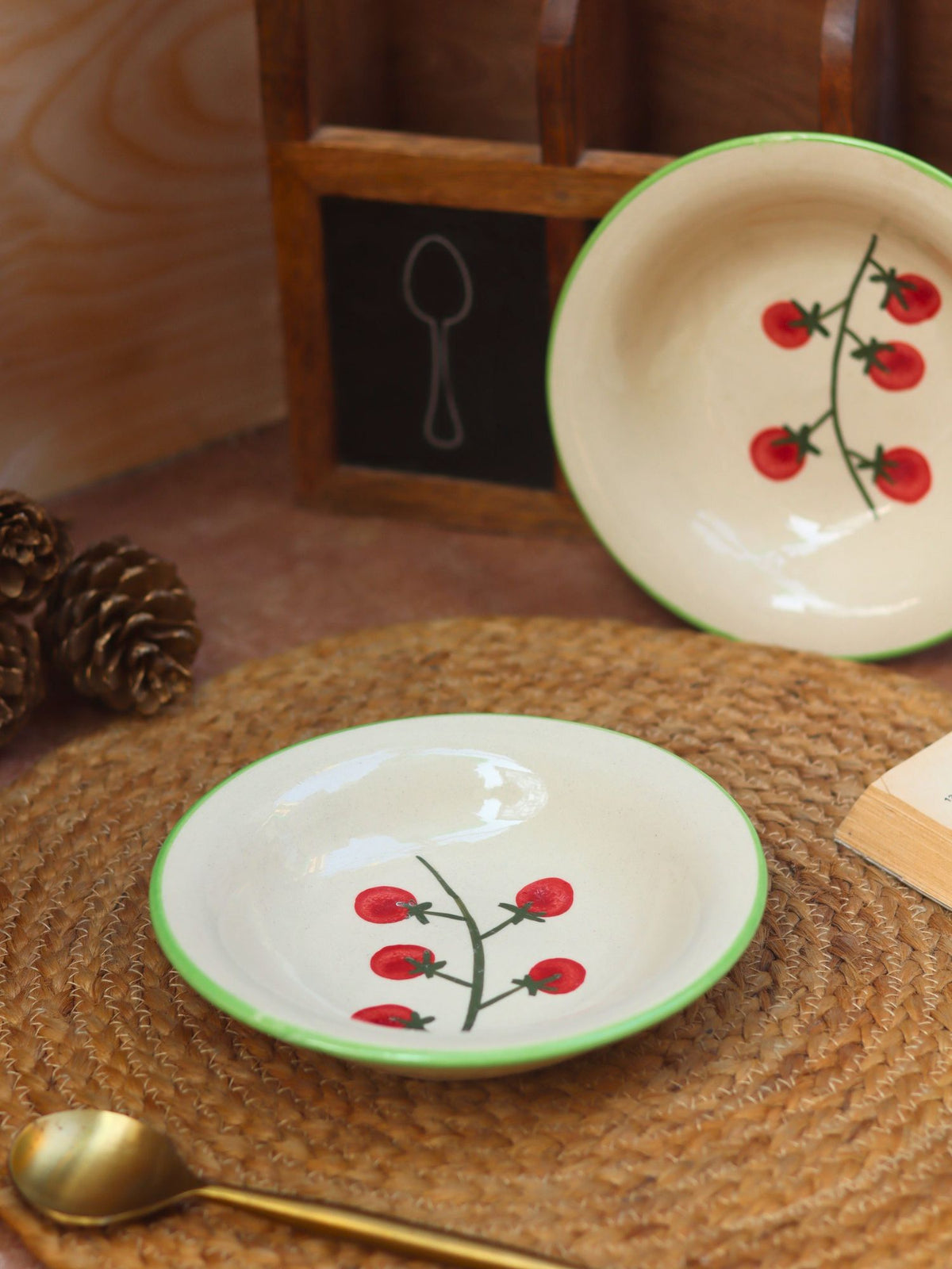 Cherry pasta plate Dishwasher safe