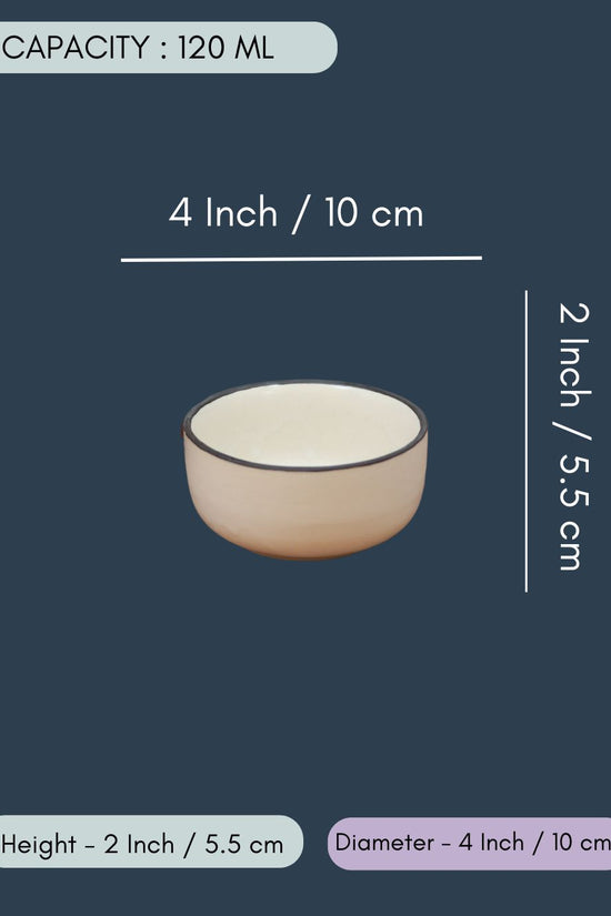 Set of 4 - Basic White Katori