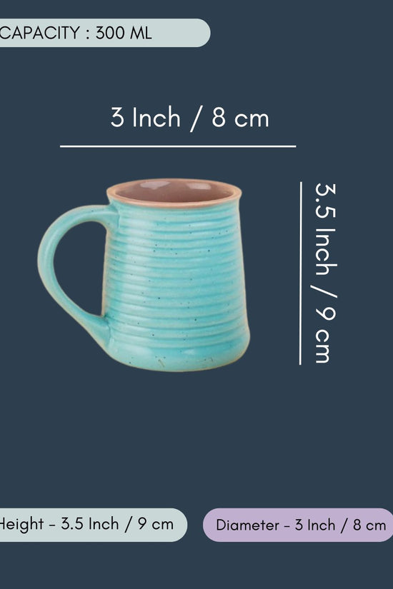 Cool Blue & Grey Coffee Mug - Tall