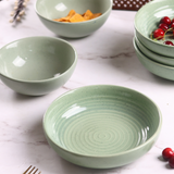 Sage green ceramic bowls for gift
