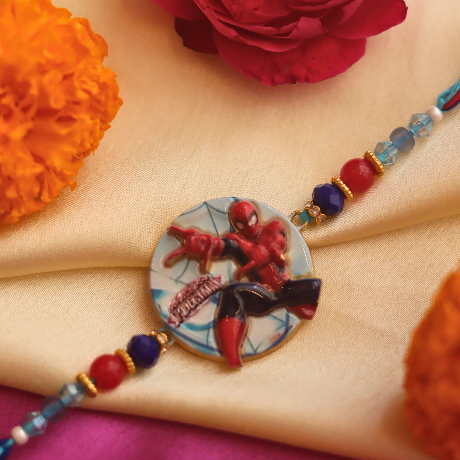 handmade Spiderman magnet Rakhi