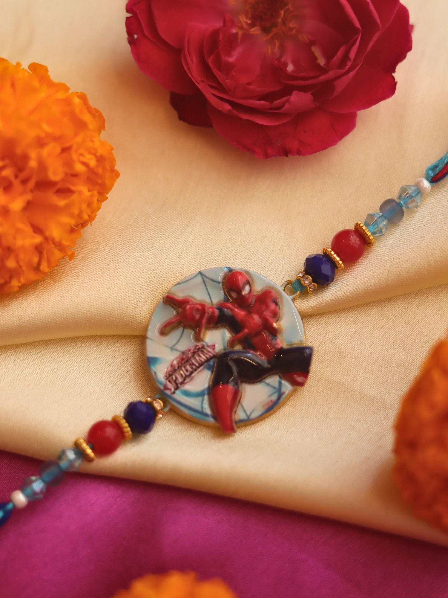 handmade Spiderman magnet Rakhi