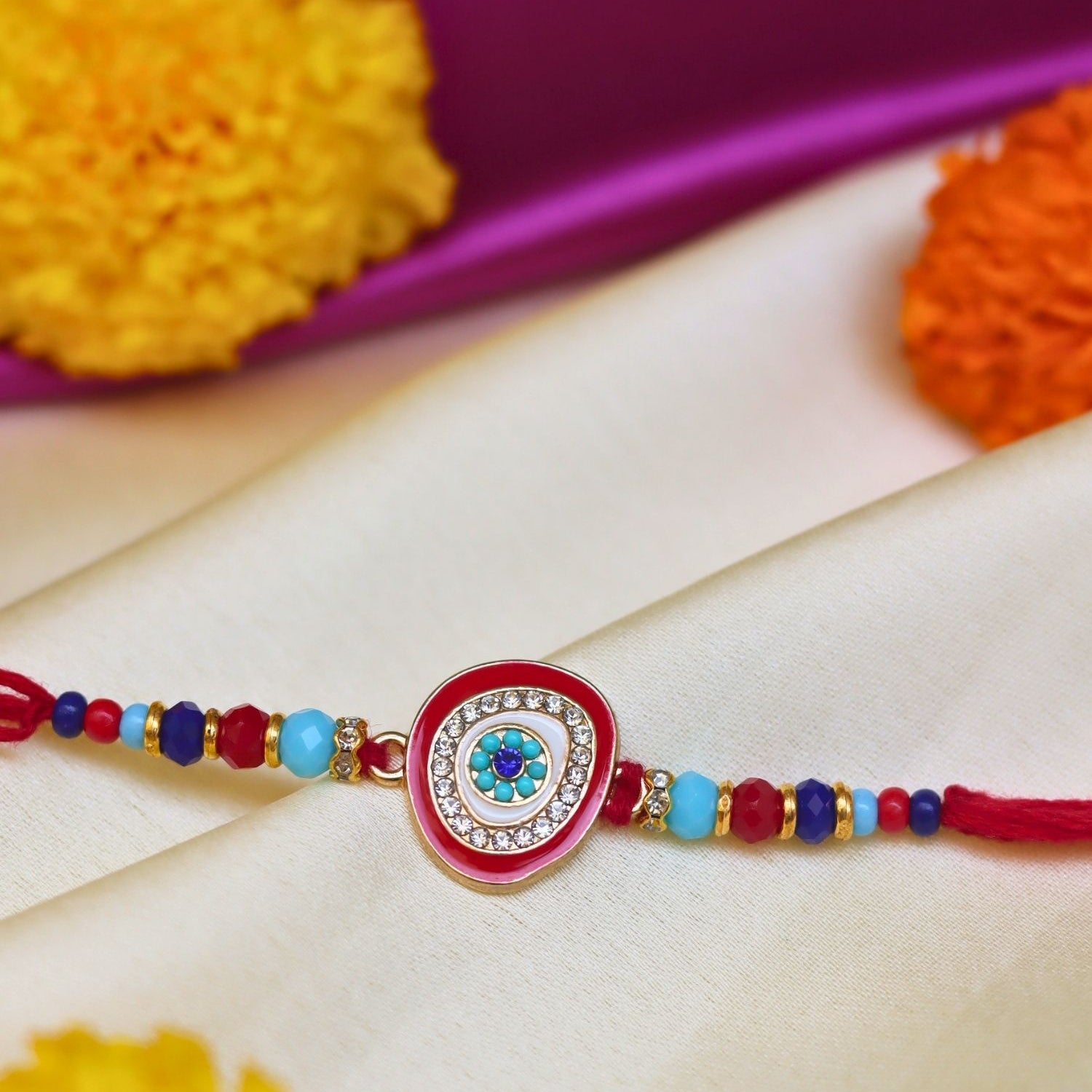 handmade Elegant Evil Eye Rakhi
