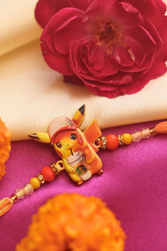 Pikachu Rakhi made for kids