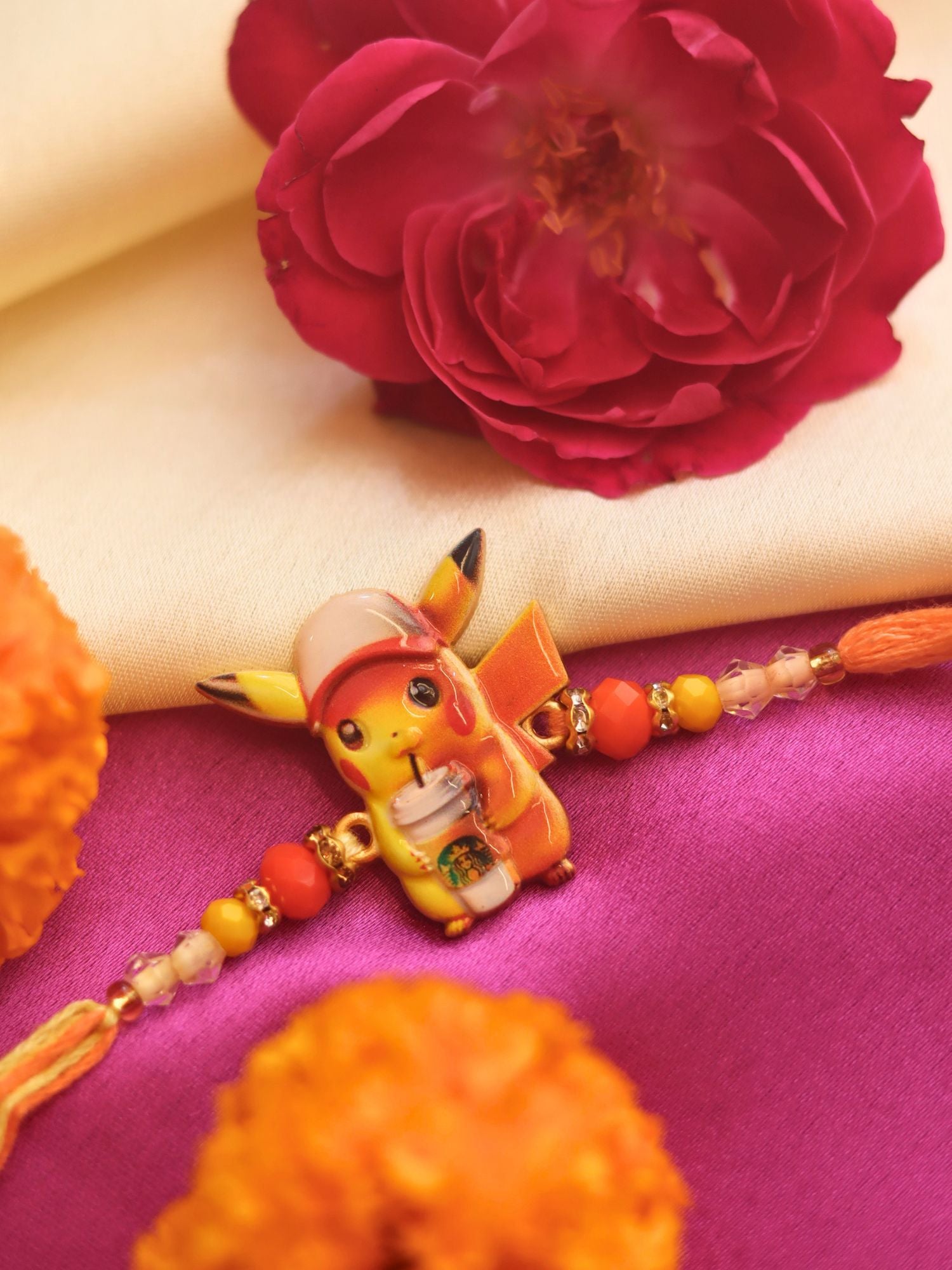 Pikachu Rakhi made for kids