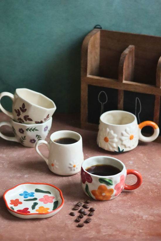 handmade Set of 6 Elegant Mugs Combo (for the price of 5)