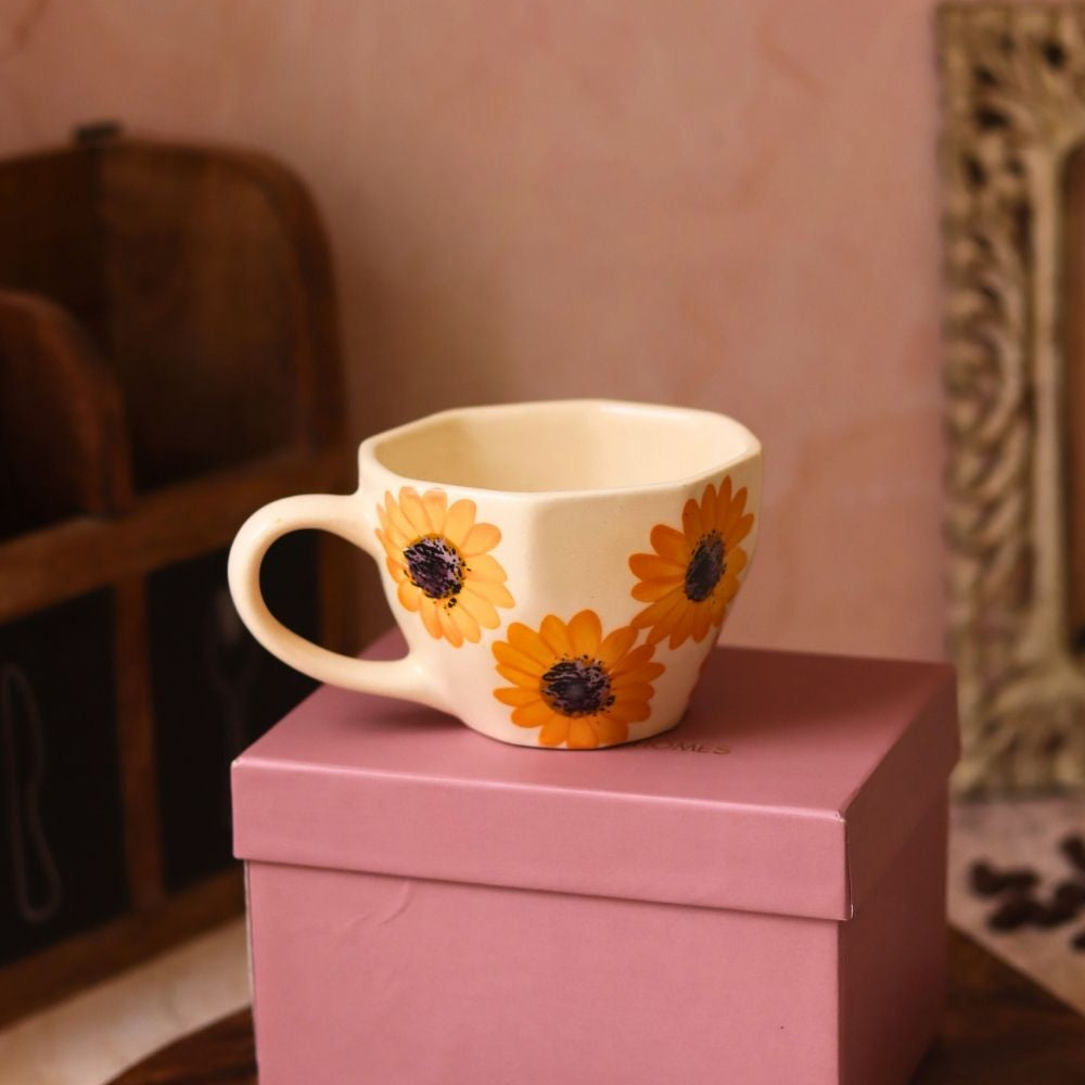 Handmade Surajmukhi Mug in a Gift Box