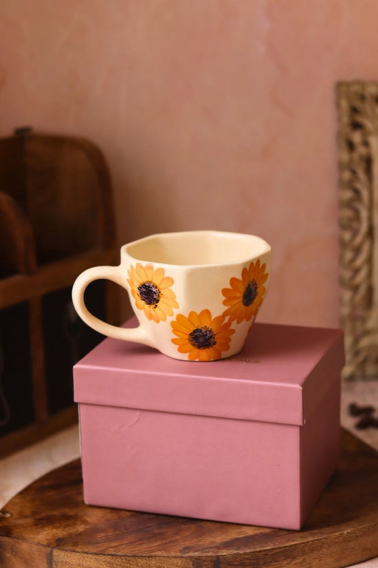 Handmade Surajmukhi Mug in a Gift Box