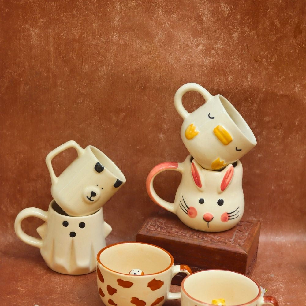 handmade Set of 6 Pinteresty Brew Mugs (for the price of 5)