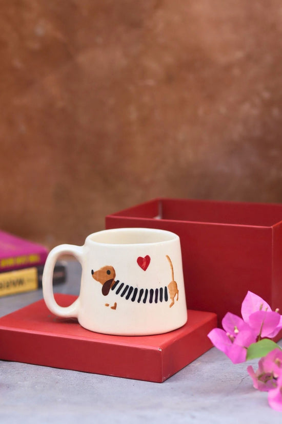 Cutest Dog Mug in a Gift box handmade in india