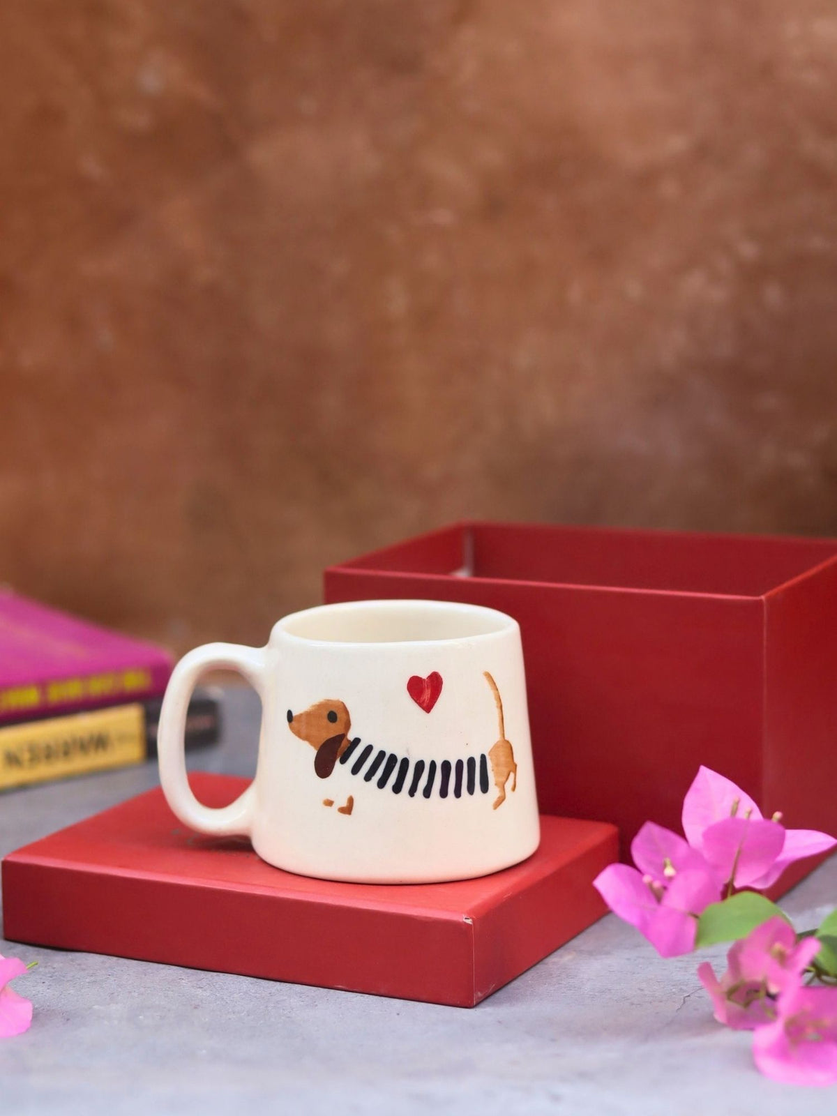 Cutest Dog Mug in a Gift box handmade in india