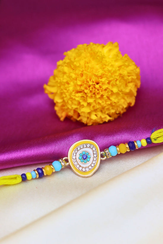 Elegant Evil Eye Rakhi made with premium quality material