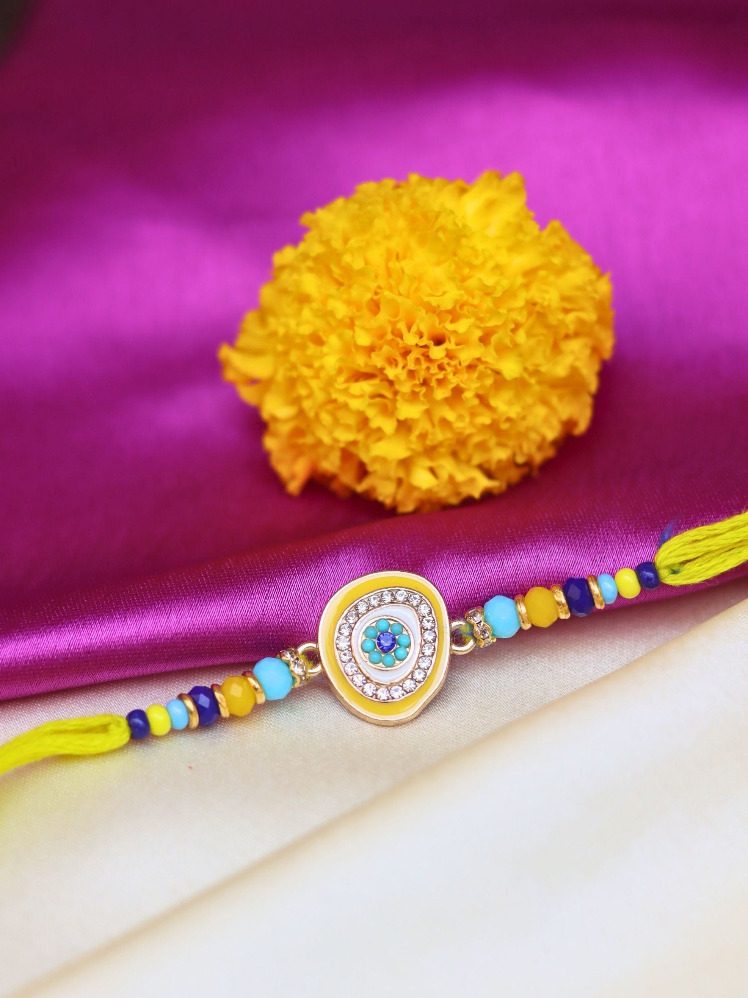 Elegant Evil Eye Rakhi made with premium quality material