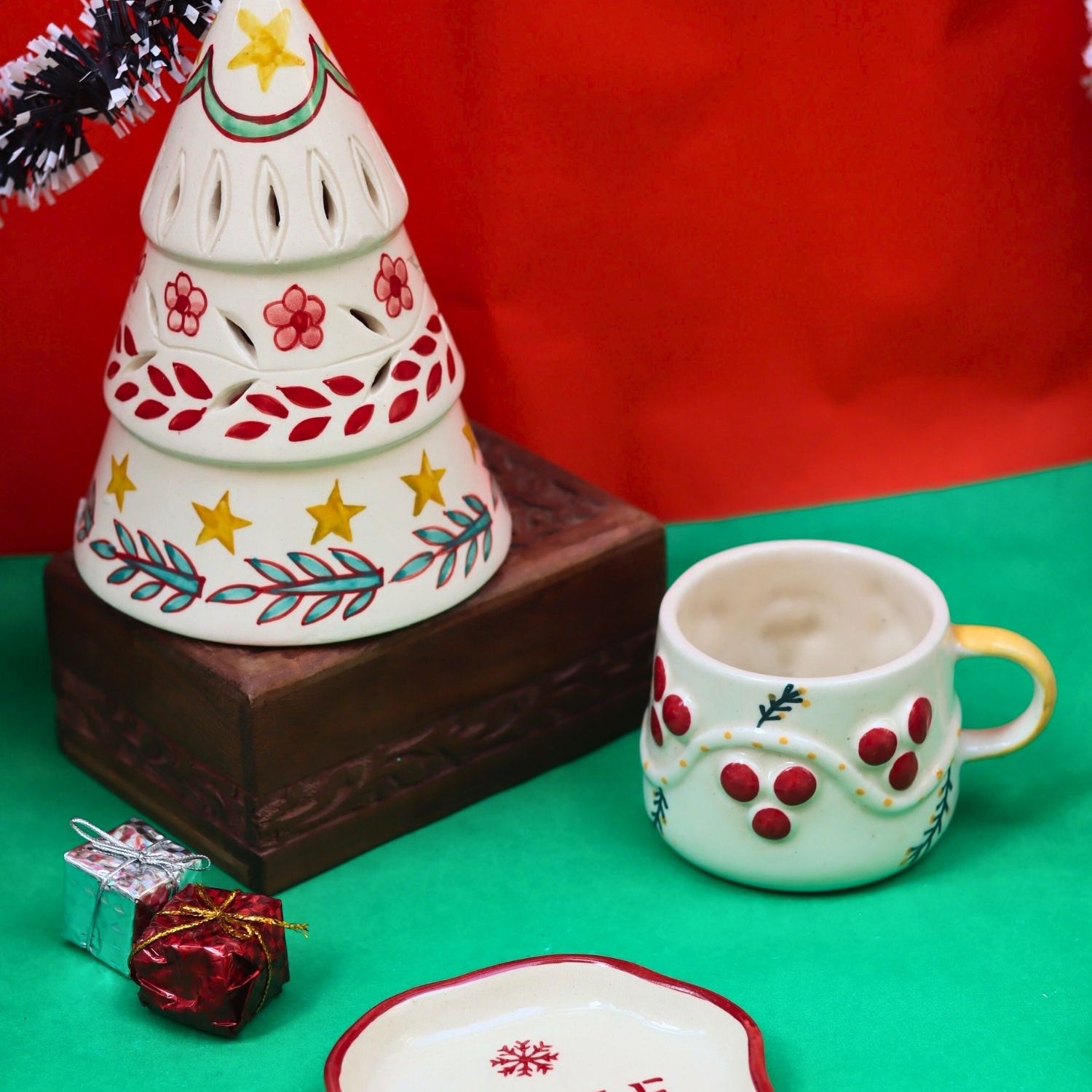 handmade Set of 3 - Santa Snowland Combo