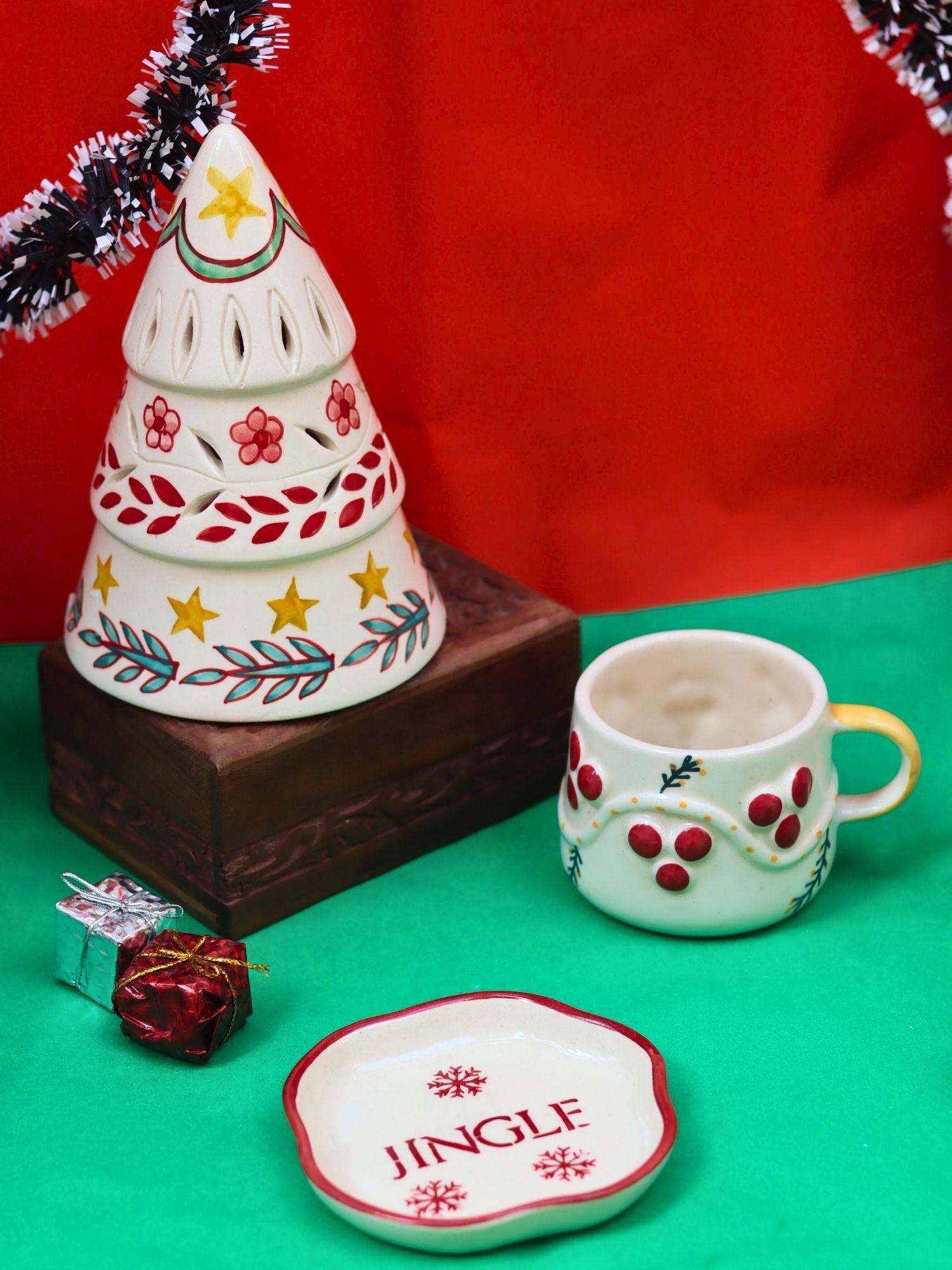 handmade Set of 3 - Santa Snowland Combo