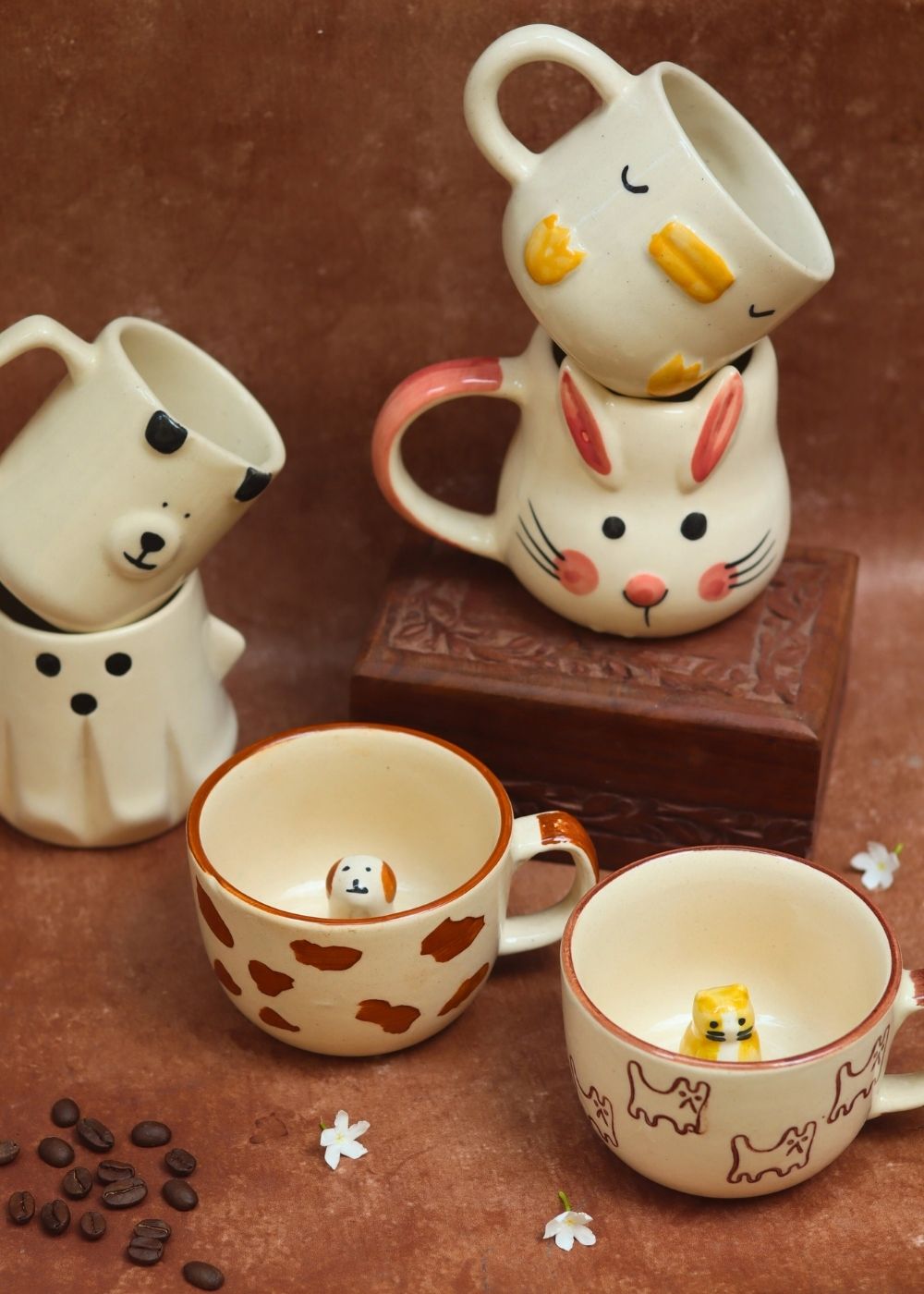 Set of 6 Pinteresty Brew Mugs (for the price of 5) made by ceramic