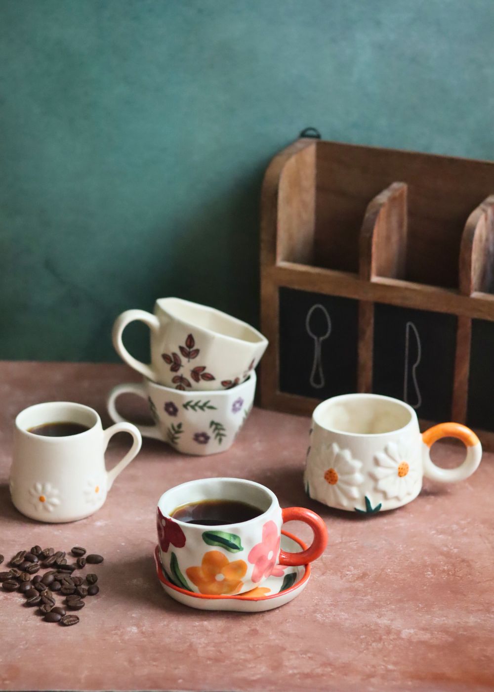 Set of 6 Elegant Mugs Combo (for the price of 5) with premium quality material