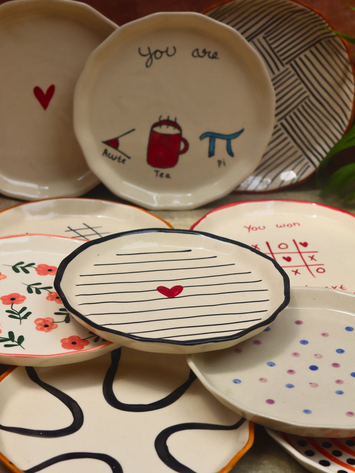 Set of 10 Best selling Snack Plates (For the Price of 7)