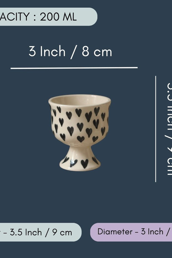 Black Heart Ice Cream Goblet