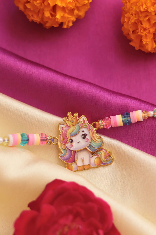 Unicorn Barbie Rakhi handmade in India