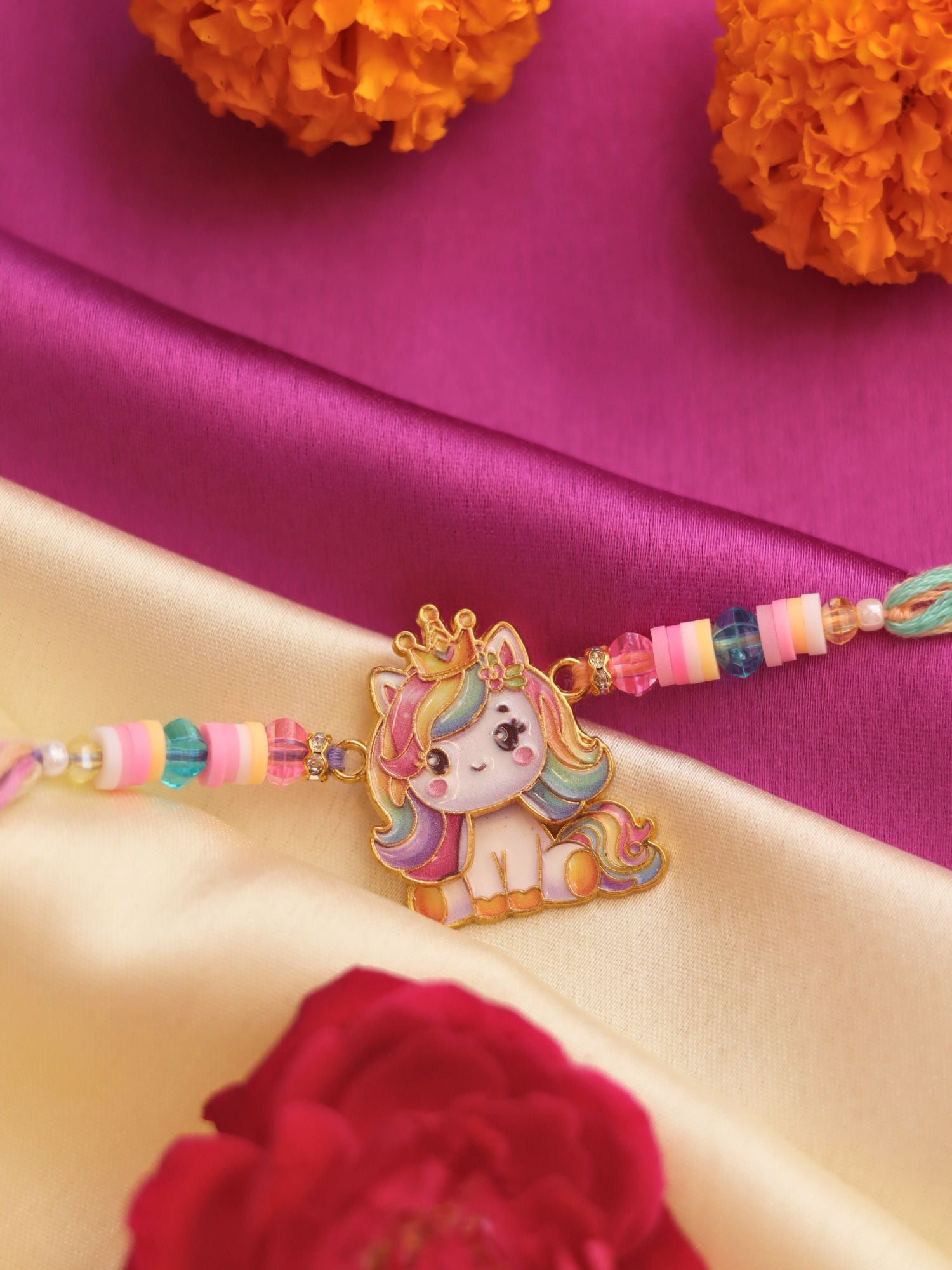 Unicorn Barbie Rakhi handmade in India
