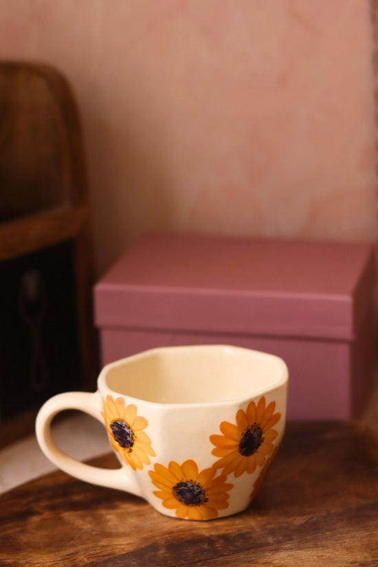 Surajmukhi Mug in a Gift Box handmade in India