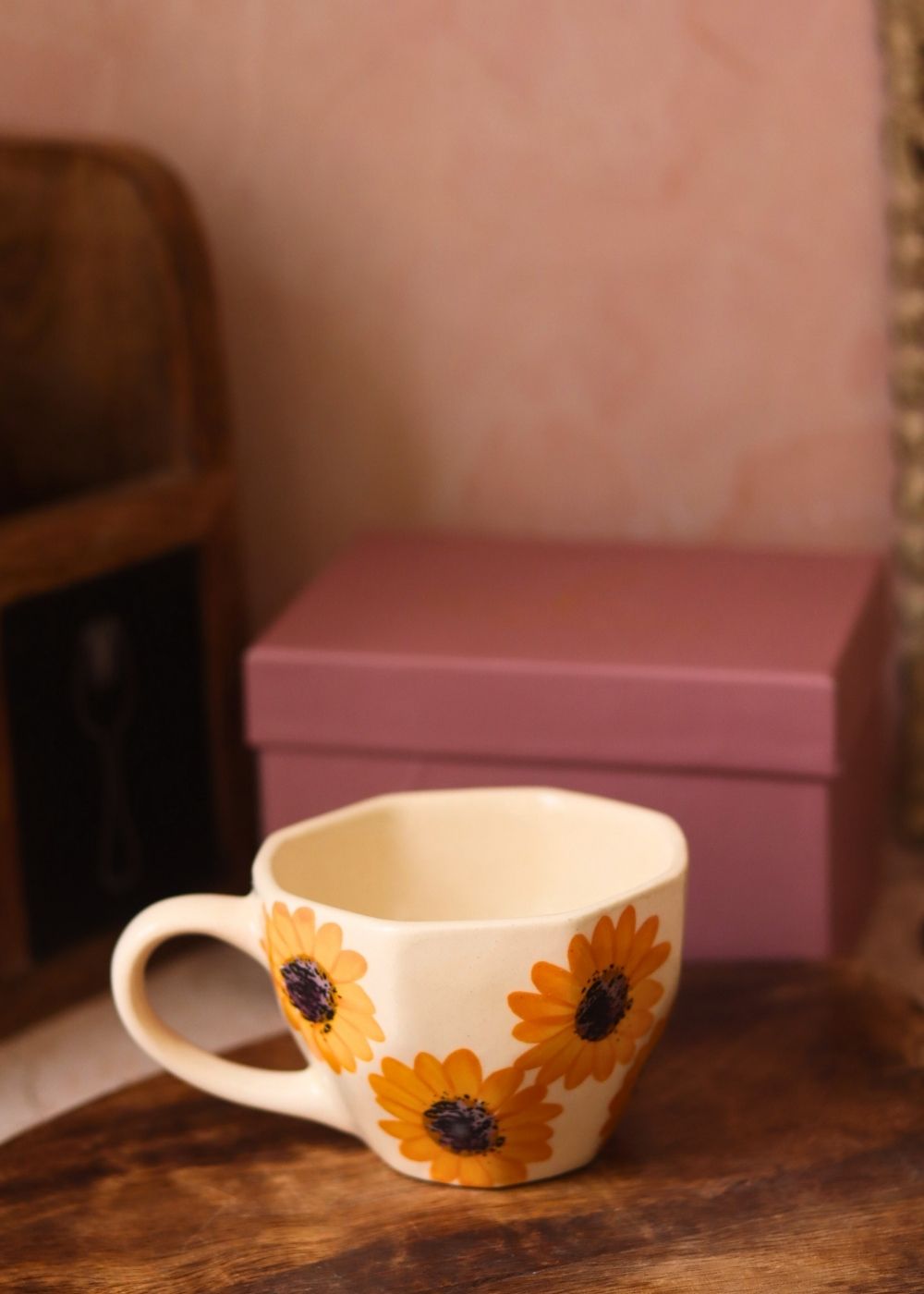 Surajmukhi Mug in a Gift Box handmade in India